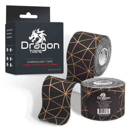 Copper Infused Kinesiology Tape – 20 Precut Strips