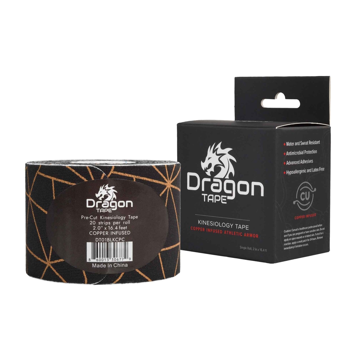 Copper Infused Kinesiology Tape – 20 Precut Strips