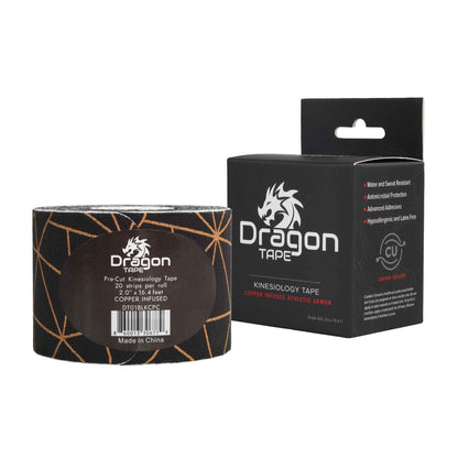 Copper Infused Kinesiology Tape – 20 Precut Strips