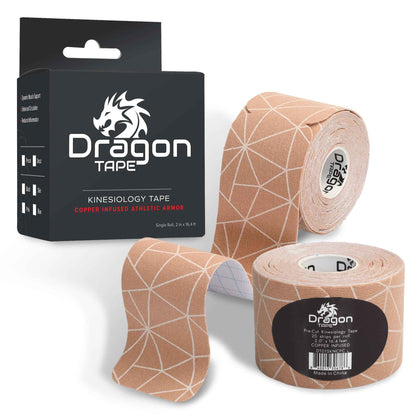 Copper Infused Kinesiology Tape – 20 Precut Strips