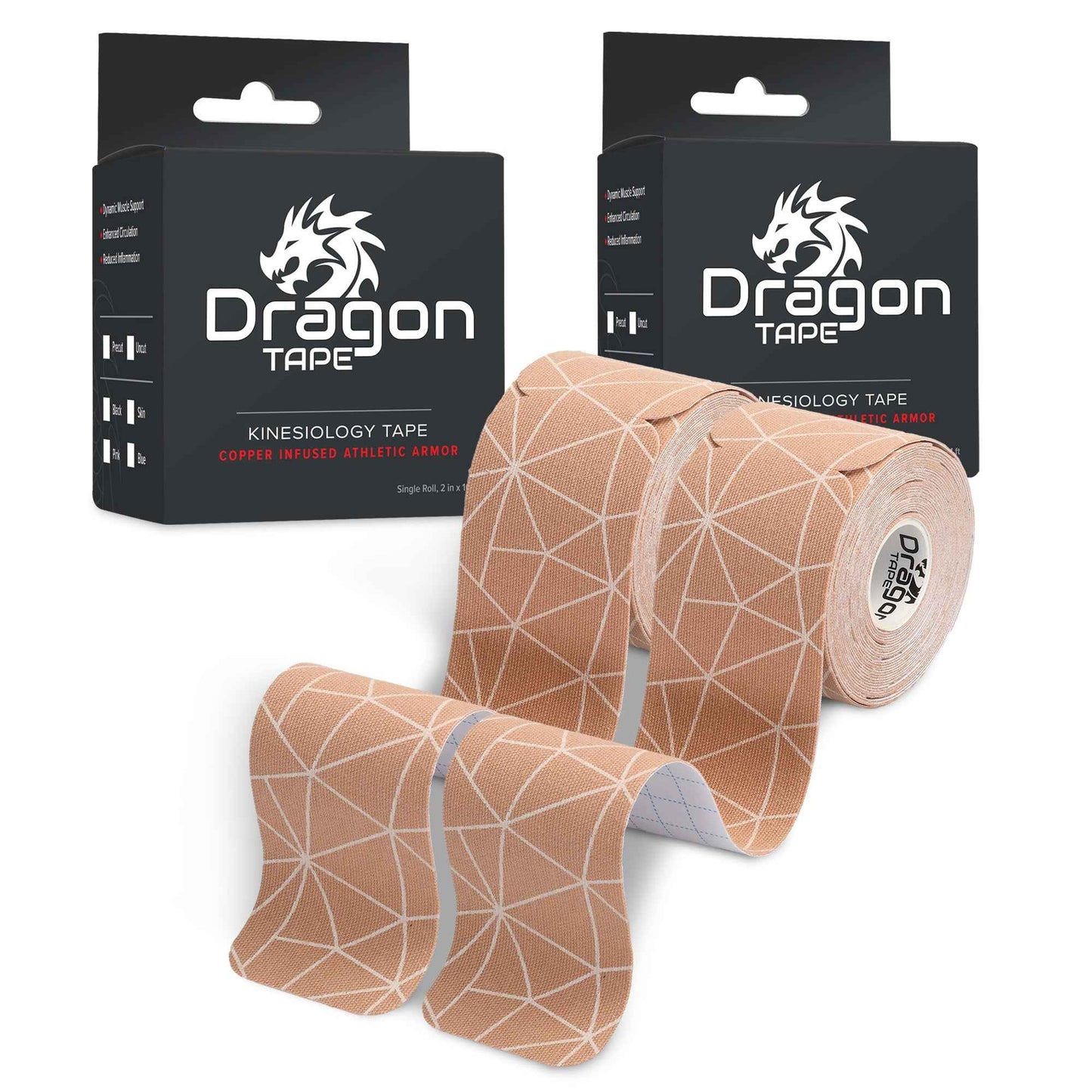 Copper Infused Kinesiology Tape – 20 Precut Strips
